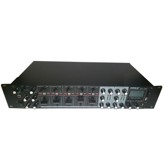 BST PRO MX56U - Mengpaneel met 2 zone met USB MP3 Speler | DJ-Verkoop | 5420047125040