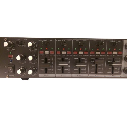 BST PRO MX56U - Mengpaneel met 2 zone met USB MP3 Speler | DJ-Verkoop | 5420047125040