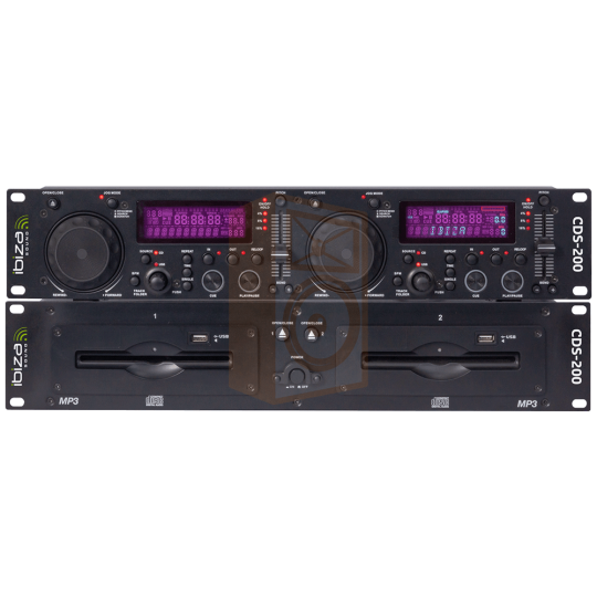 Ibiza sound CDS-200 Dubbele CD/USB speler - voorkant