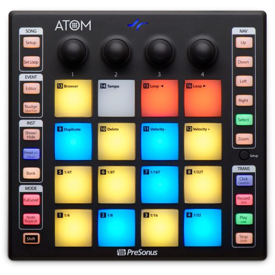 PreSonus Atom - Draagbare, veelzijdige productiecontroller