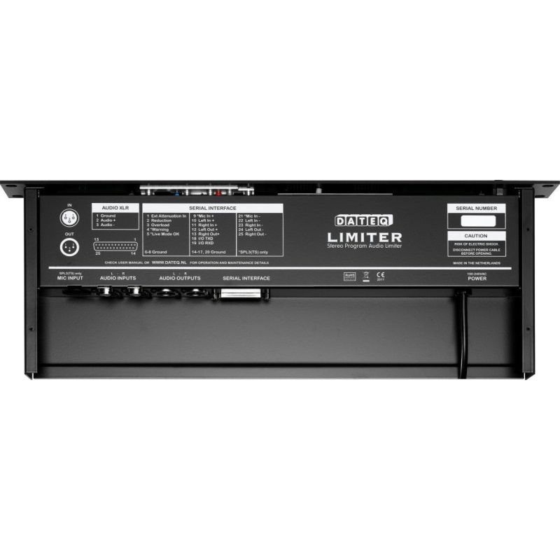 Dateq SPL-2 TS MK2 - Pro Limiter met klok | DJ-Verkoop | 7101127640377