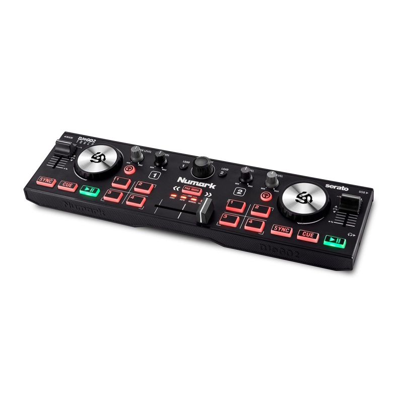 Numark DJ2Go2 Touch - Compacte Serato DJ Controller schuin