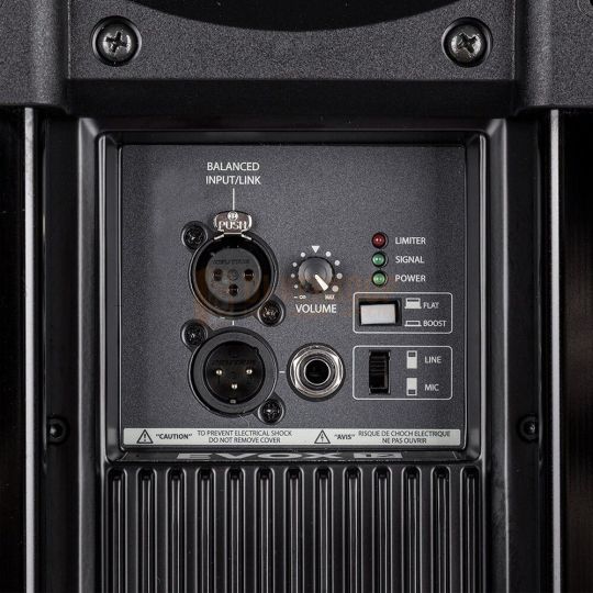 RCF EVOX 12 - Actieve two-way array aansluitmogelijkheden