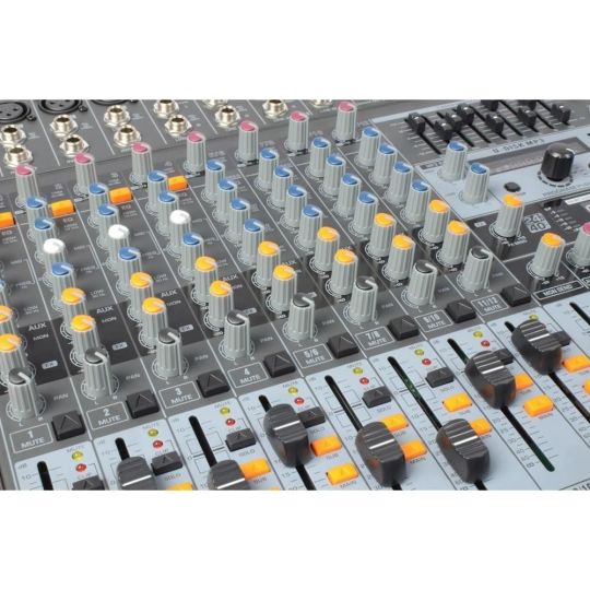 Power Dynamics PDM-S1203 - 12-Kanaals Stage Mixer met USB MP3 en PC | DJ-Verkoop | 8715693094619