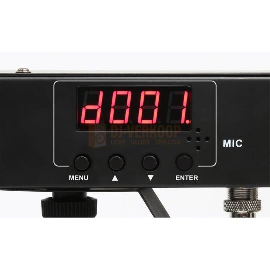 Max PartyBar4 - LED PARBAR 4-Weg 3x 4-in-1 RGBW achterkant instelling