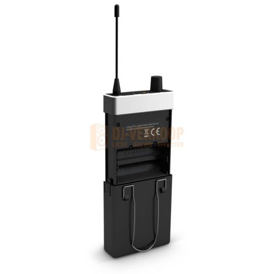 LD Systems U505 IEM R  - Ontvanger achterkant invoer voor de batterijen