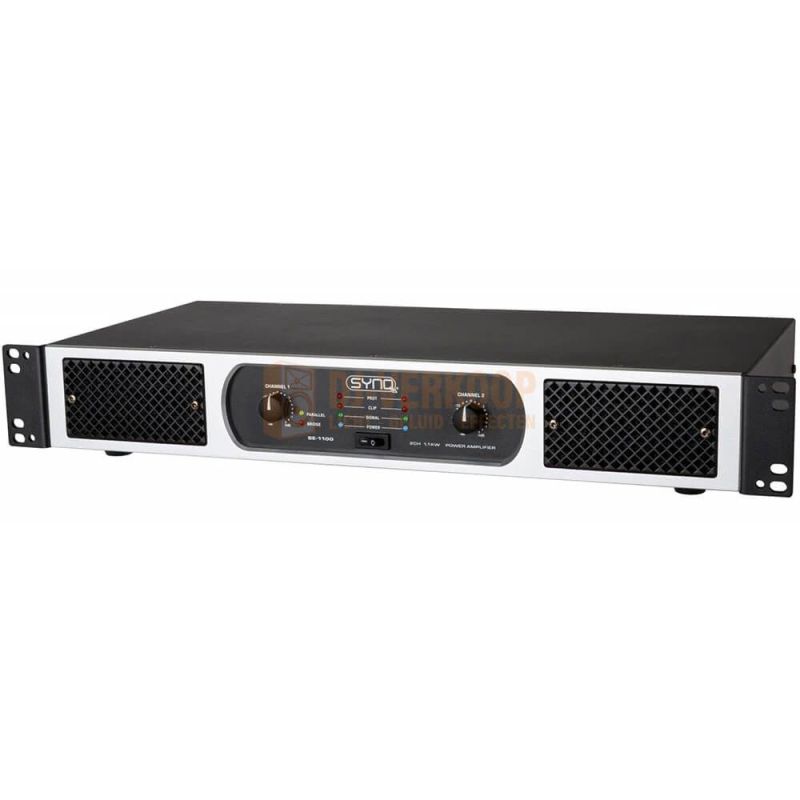 SYNQ SE-1100 - 2x 550Wrms CLASS-D versterker, lichtgewicht (slechts 3,85kg) voorkant