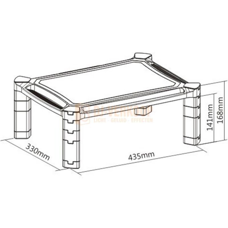 Audizio AMR10 - Verstelbare monitor of laptopverhoger | DJ-Verkoop | 8715693322248