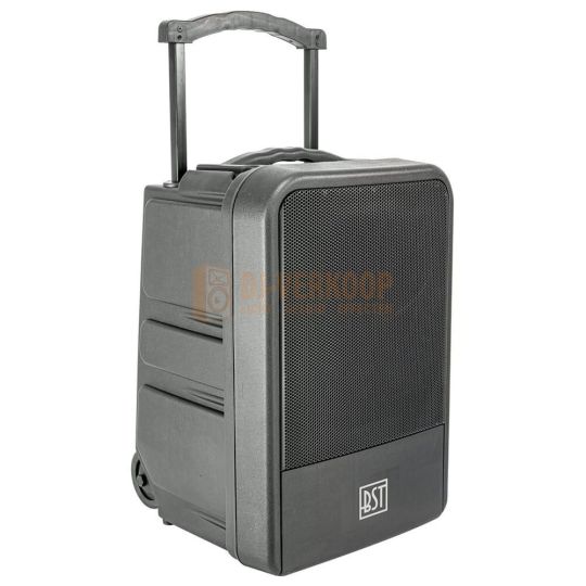 BST IPS10-400 - standalone, draagbaar 'ALL WEATHER' pa-systeem 10 "/ 25 cm 400 W met bleutooth, USB & 2 UHF-microfoons
