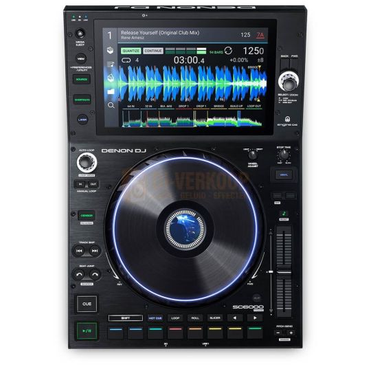 Bovenkant Denon DJ SC6000 Prime - Professionele DJ-mediaspeler met 10,1-inch touchscreen en WiFi-muziekstreaming
