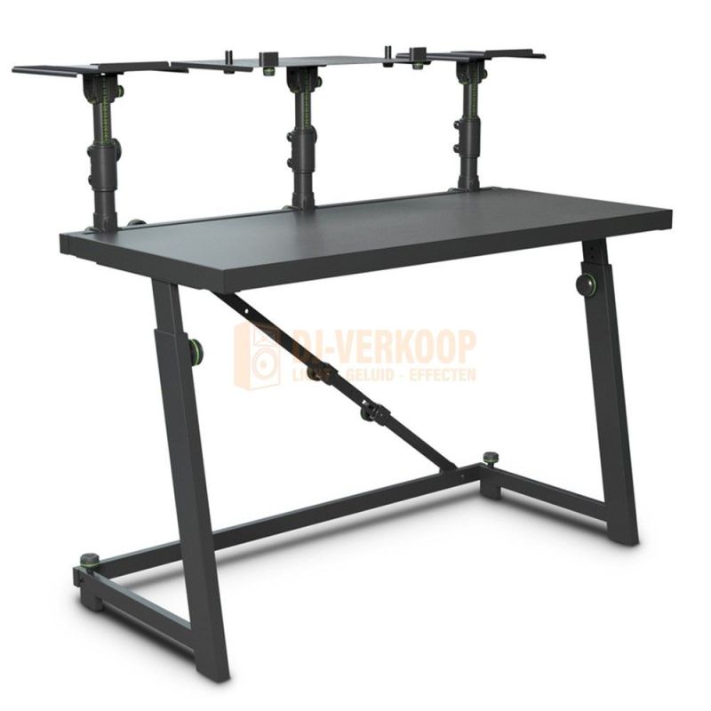 Gravity FDJT01 - DJ-Desk met verstelbare luidspreker- en laptopladen