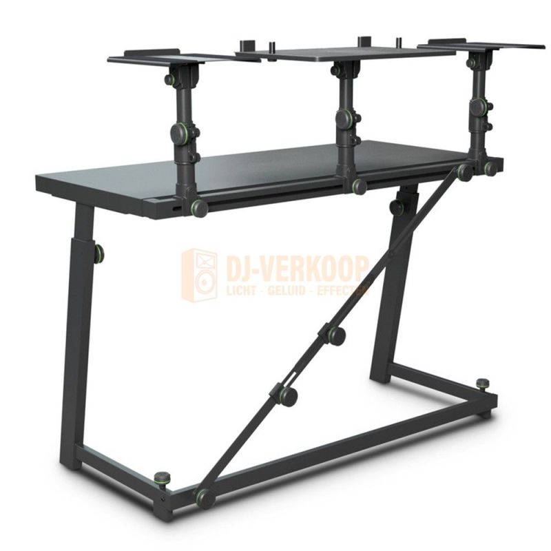 Gravity FDJT01 - DJ-Desk met verstelbare luidspreker- en laptopladen