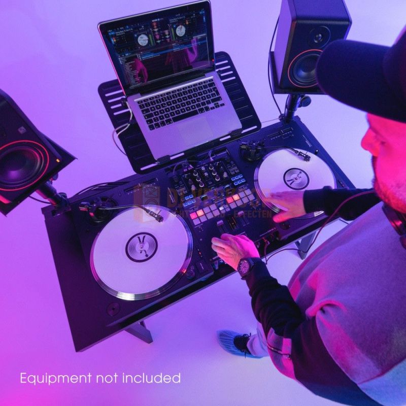 Gravity FDJT01 - DJ-Desk met verstelbare luidspreker- en laptopladen