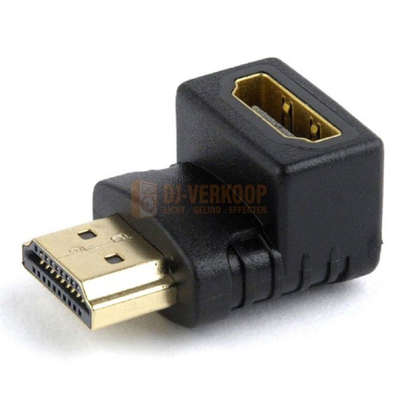 Gembird A-HDMI90-FML - HDMI haakse adapter, 90° naar beneden
