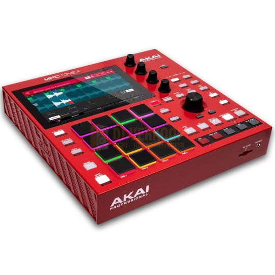 Akai Professional MPC one+ - Standalone met 16 velocity-sensitive én aftertouch pads schuin aanzicht bovenkant