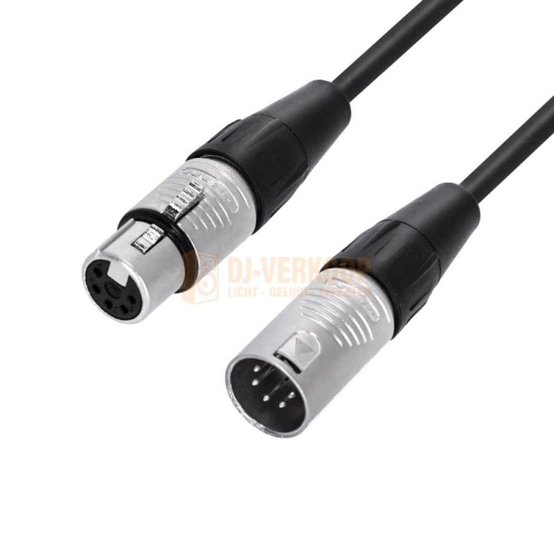 Adam Hall Cables 4 STAR DGH Series - DMX Cable REAN® 5-pole XLR female x 5-pole XLR male