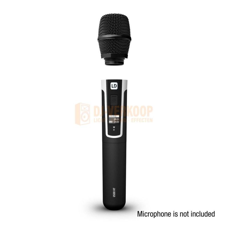 LD Systems U500 CH Hypercardioid Condenser Microphone Head - Professionele Audioprestaties met Flexibele Handheld Gebruik | DJ-Verkoop | 4049521203923
