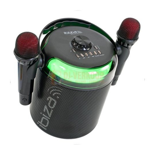Ibiza Sound Karahome-bk - Bluetooth Karaoke Luidspreker