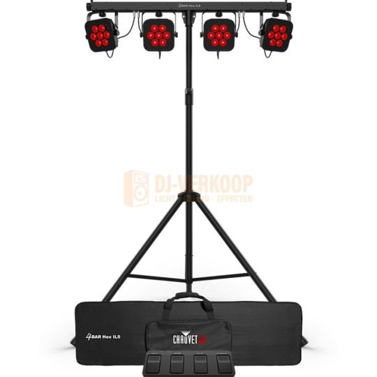 Chauvet DJ 4BAR Hex ILS - Draadloze Wash Verlichtingsoplossing met Hex-Color LEDs | DJ-Verkoop | 0781462225650
