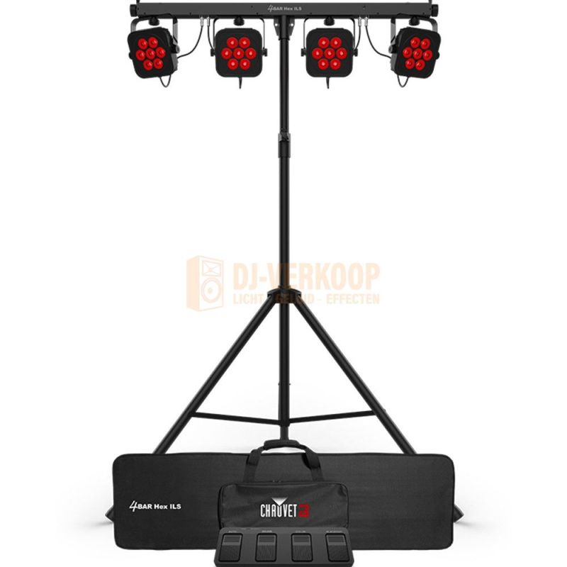 Chauvet DJ 4BAR Hex ILS - Draadloze Wash Verlichtingsoplossing met Hex-Color LEDs | DJ-Verkoop | 0781462225650