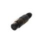 Adam Hall 4 STAR C XF3 BLK - 3-polige XLR Vrouwelijke Connector in het zwart