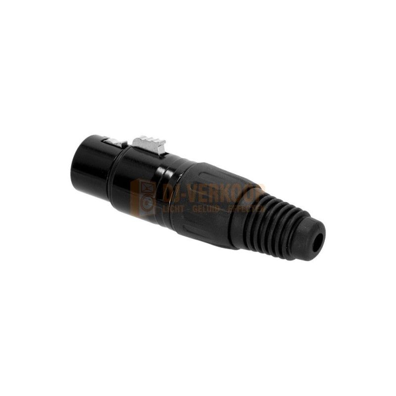 Adam Hall 4 STAR C XF3 BLK - 3-polige XLR Vrouwelijke Connector in het zwart | DJ-Verkoop | 4049521810794
