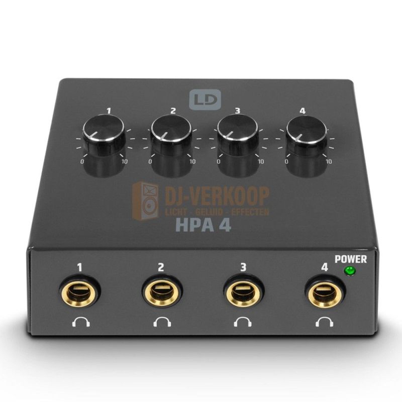 LD Systems HPA 4 - Hoofdtelefoon versterker met 4 uitgangen | DJ-Verkoop | 