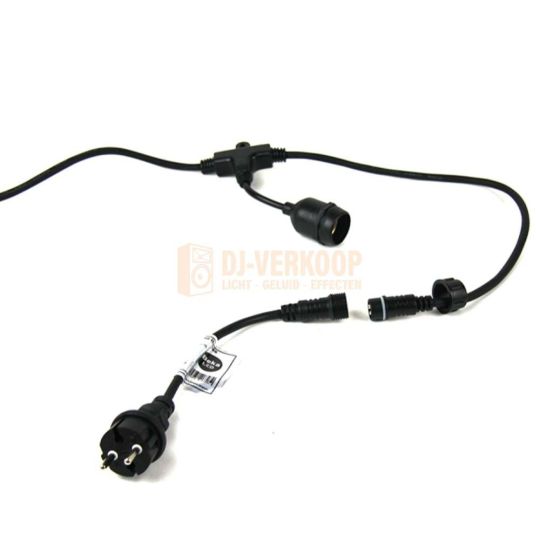 Bekaled Guirlande Pro 10m 10S - Koppelbare IP65 Lichtslinger met 10 E27 fittingen | DJ-Verkoop | 8785252464566