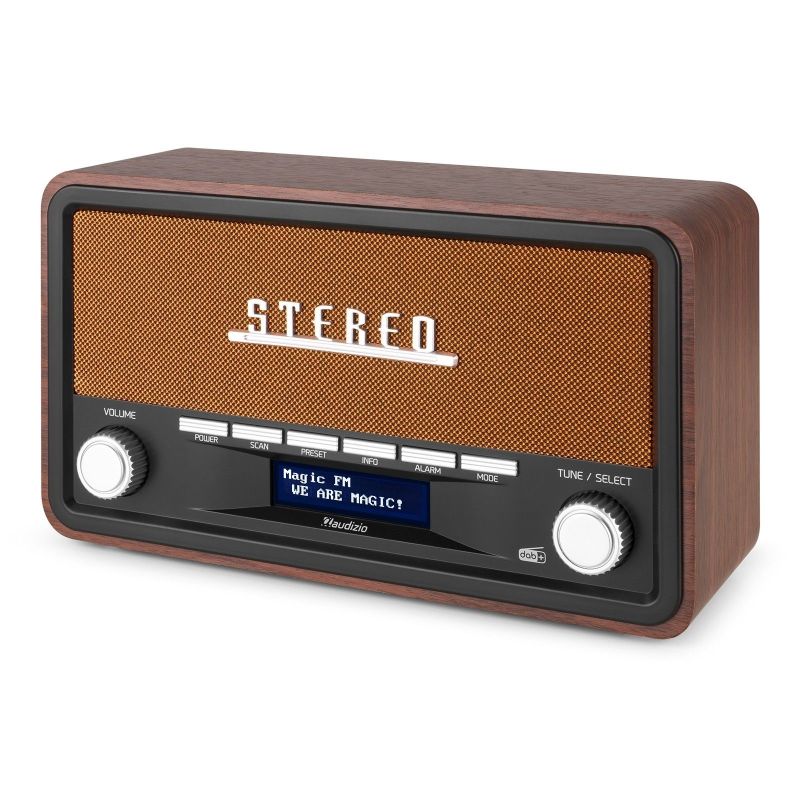 Audizio Foggia Retro DAB+ Radio series – Klassieke radio met moderne functies | DJ-Verkoop | 