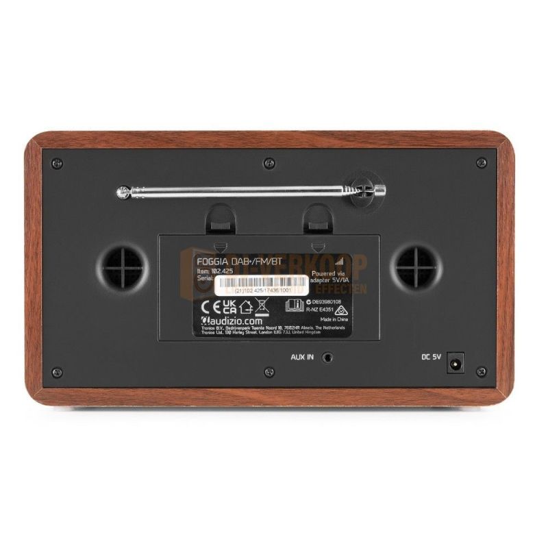 Audizio Foggia Retro DAB+ Radio series – Klassieke radio met moderne functies | DJ-Verkoop | 