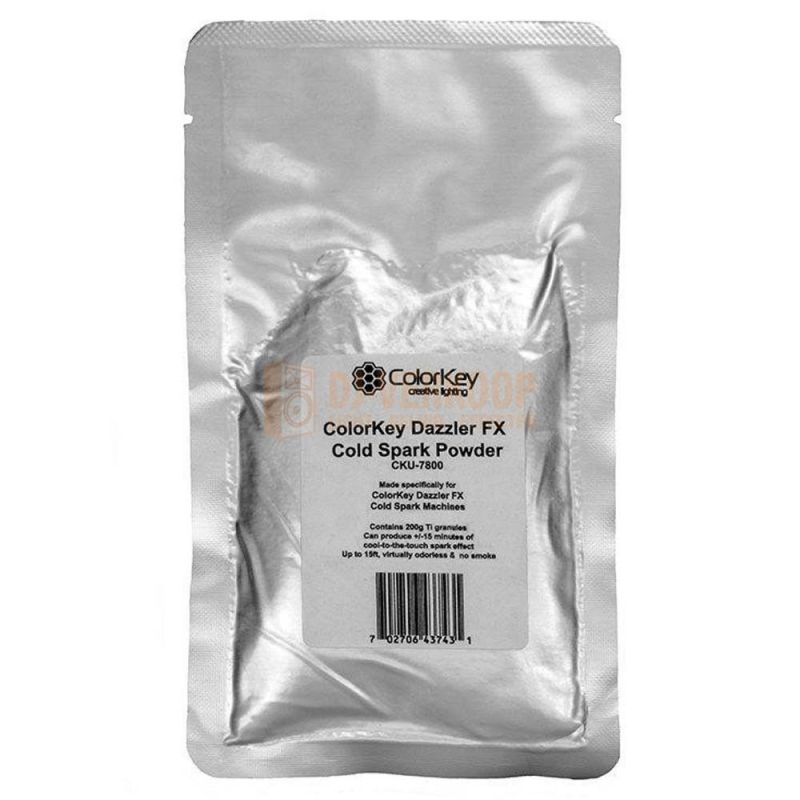 ColorKey Dazzler FX Cold Spark Powder – Titanium Poeder voor Koude Vonkeneffecten | DJ-Verkoop | 