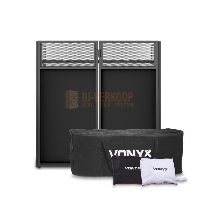 Verhuur - DJ Booth DB4 Pro - Opvouwbaar DJ Booth systeem met doeken en tas | DJ-Verkoop | 