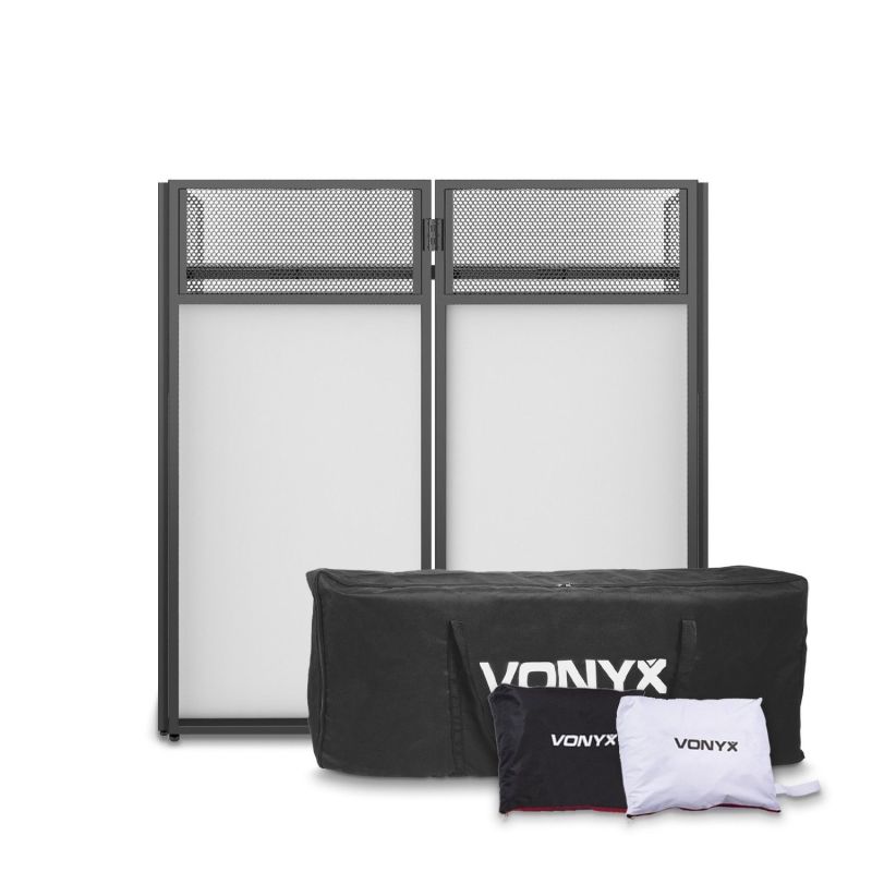 Verhuur - DJ Booth DB4 Pro - Opvouwbaar DJ Booth systeem met doeken en tas | DJ-Verkoop | 