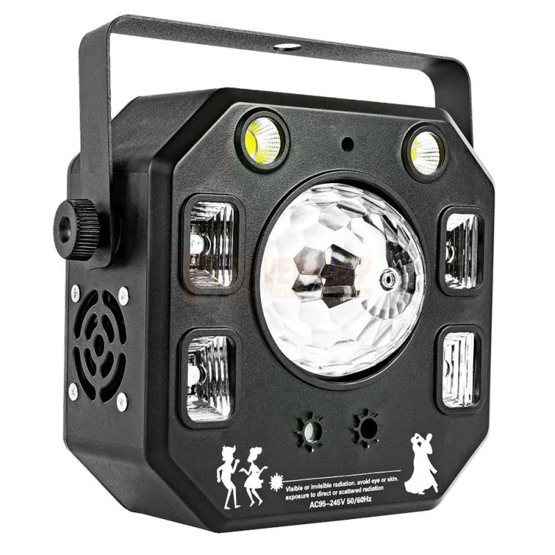Free Color MiniFX 4 Flower – Compact 4-in-1 lichteffect met UV, strobe, laser en RGBW LED | DJ-Verkoop | 4820270280386