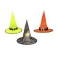 Europalms Halloween Heks Hat 3pc set, illuminated, 36cm – met LED, op batterijen | DJ-Verkoop | 4026397693249