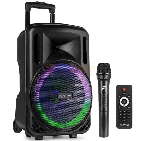 Fenton FT12LED MK2 – Draagbare 700W PA speaker met Bluetooth