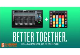 Koop een Presonus FaderPort 16 en krijg de Presonus Atom Gratis!