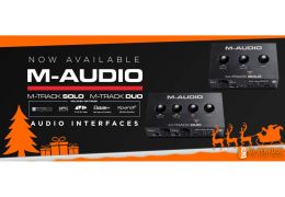 M-AUDIO kondigt twee nieuwe geluidskaarten aan, compact, draagbaar en betaalbare audio-interfaces, M-TRACK SOLO & DUO