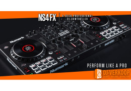 Nieuw, de NS4FX 4 kanalen DJ Controller van Numark
