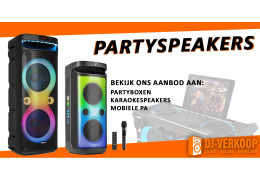 Partyspeakers: kleine prijzen, groot geluid!