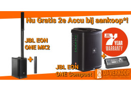 JBL Actie: Gratis Extra Batterij bij Aanschaf van JBL EON ONE Compact of JBL EON ONE MK2!